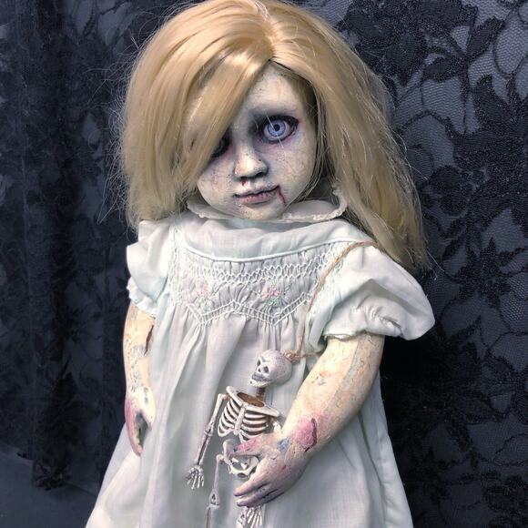 OOAK Creepy Odd 18” Haunted Ghost Zombie Undead Scary Halloween Horror Art Doll - Picture 4 of 15